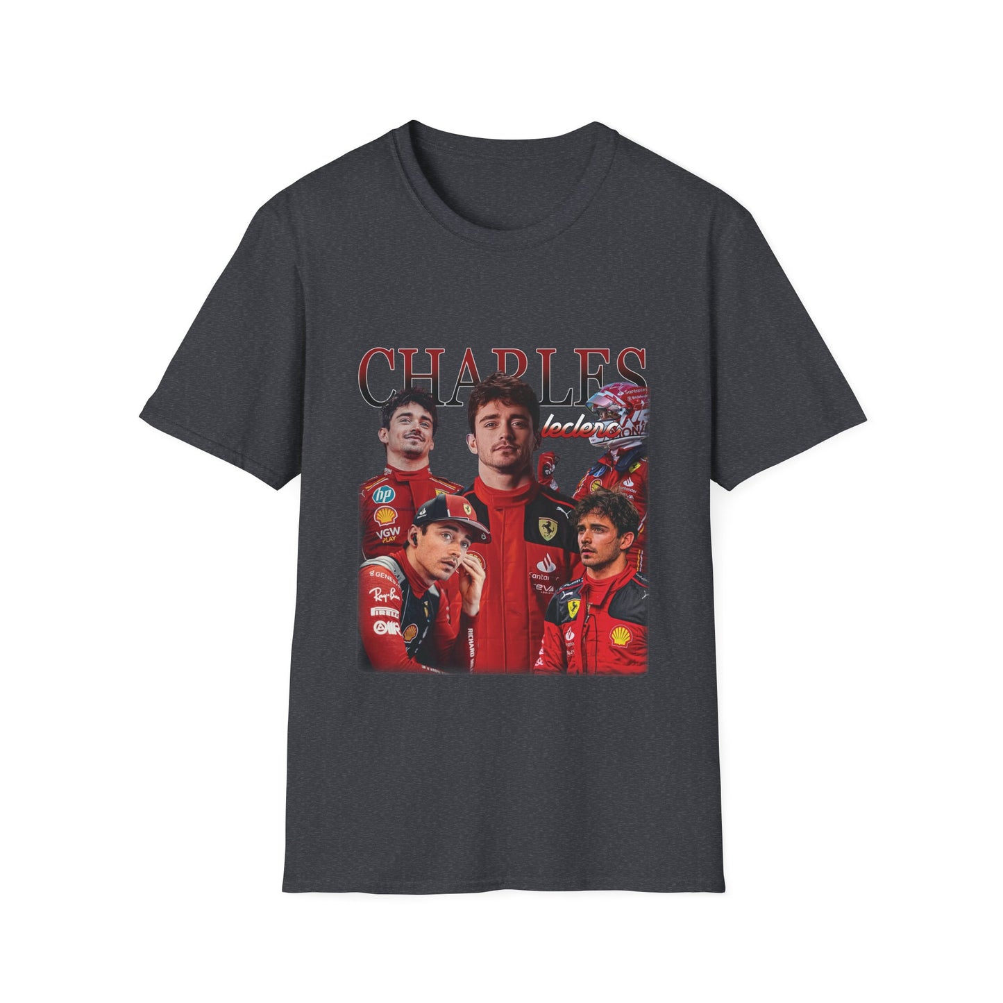 Charles Leclerc Unisex Softstyle T-Shirt