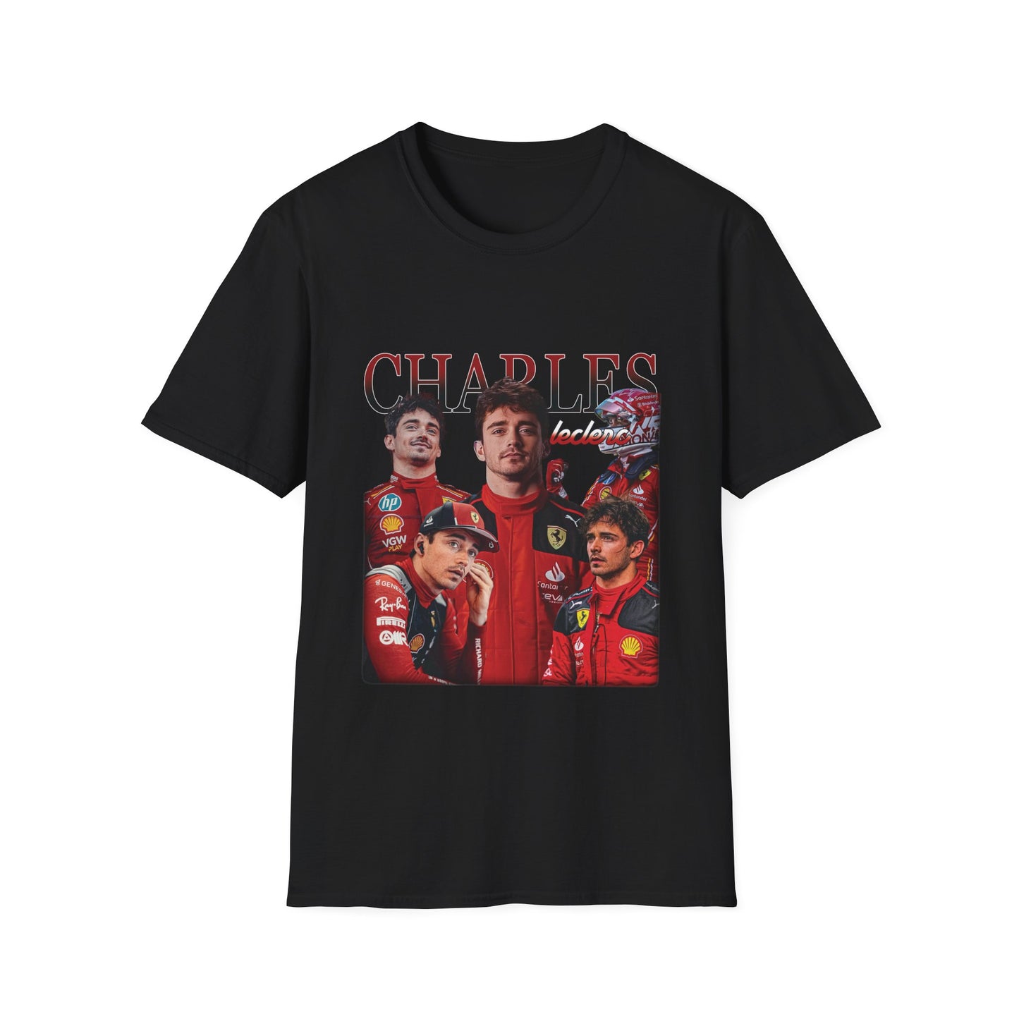 Charles Leclerc Unisex Softstyle T-Shirt